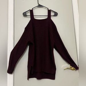 Peek a boo shoulder styled sweater. Size medium